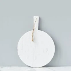 Petite Round Charcuterie Board - White -Sabre Home Decor Sale 0008 KITC 1010 W ALT