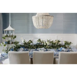 Ruffled Taper Holder & Hurricane - Blue -Sabre Home Decor Sale 100 0e5ae096 20e9 4e6f 917a 450713552dd1