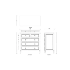 Deauville 5 Drawer Tall Dresser -Sabre Home Decor Sale 10 023201e1 d715 4194 86aa c925bc3e28a7