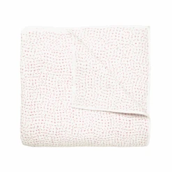 Organic Hand Stitched Lotus Quilt By John Robshaw