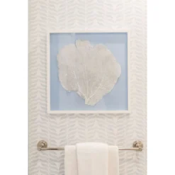 Sea Fan Framed Art - White On Light Blue -Sabre Home Decor Sale 12 2430c17e de5d 437e 8bb8 013fd9297bd8