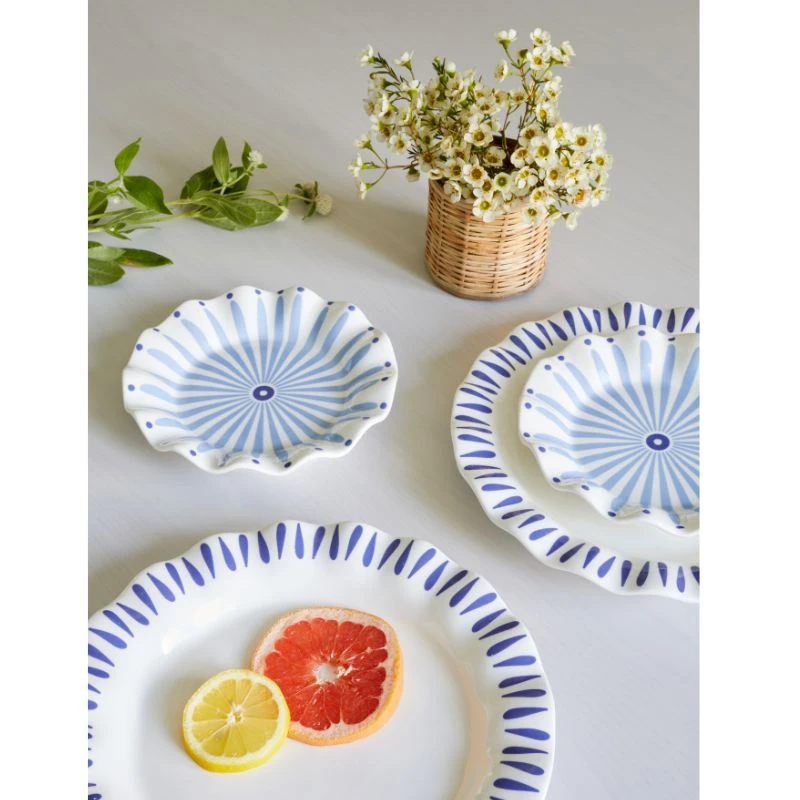 Sorrento Ruffle Salad Plates - Set Of 2 2 Sorrento Ruffle Salad Plates - Set Of 2 - Image 2