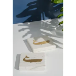 Marble Whale Coasters - Set Of 4 -Sabre Home Decor Sale 14 0d1621dd 39d7 420b 8df4 08cdb8c50f65