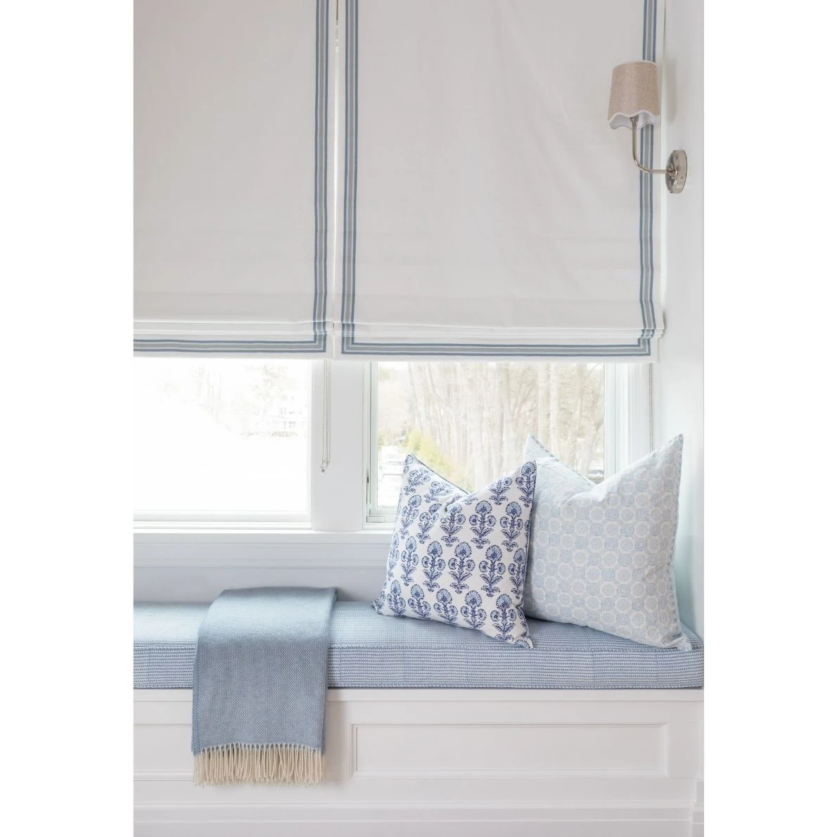 Chappaquiddick Cashmere Throw - Light Blue 4 Chappaquiddick Cashmere Throw - Light Blue - Image 4