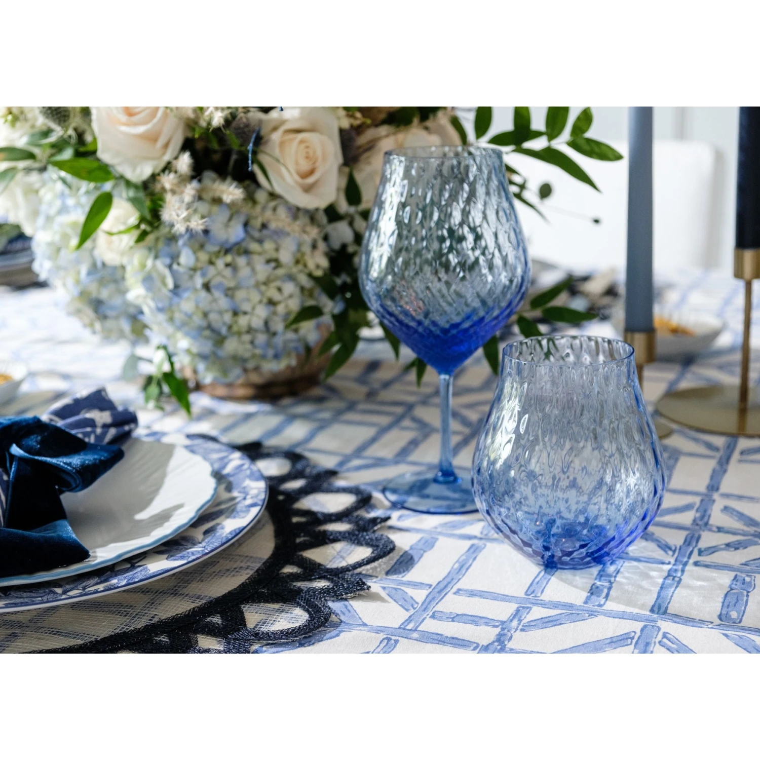 Balboa Stemless Wine Glasses - Blue 4 Balboa Stemless Wine Glasses - Blue - Image 4