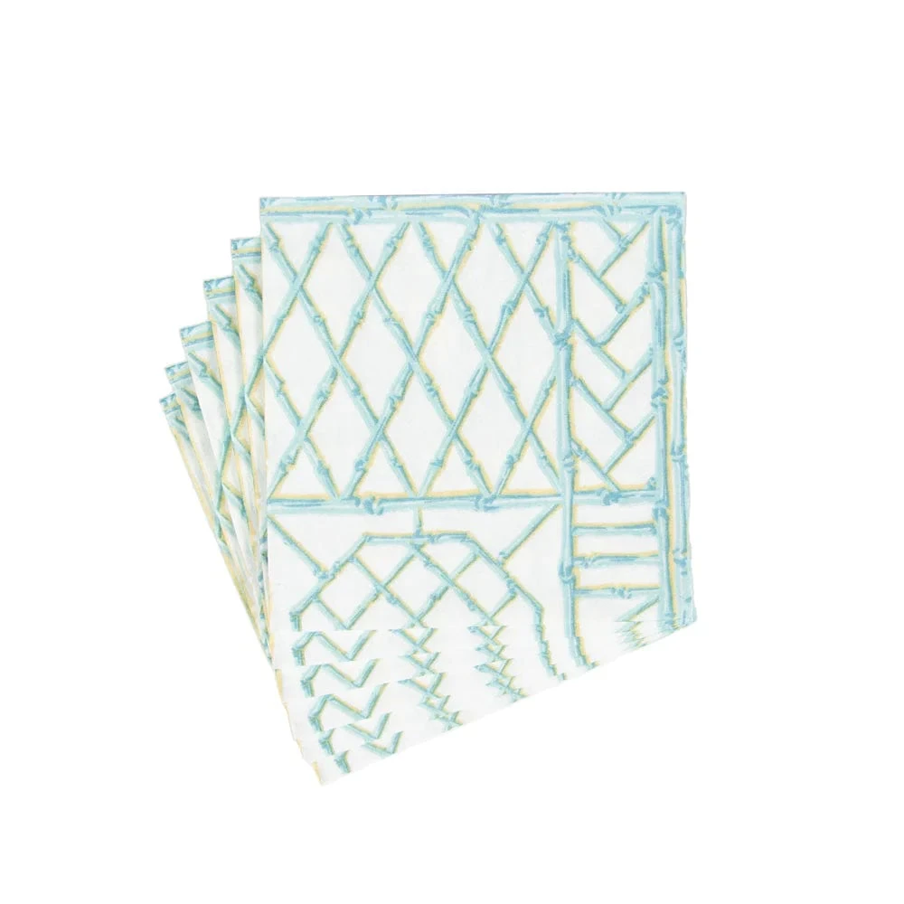 Bamboo Trellis Paper Cocktail Napkins 4 Bamboo Trellis Paper Cocktail Napkins - Image 4