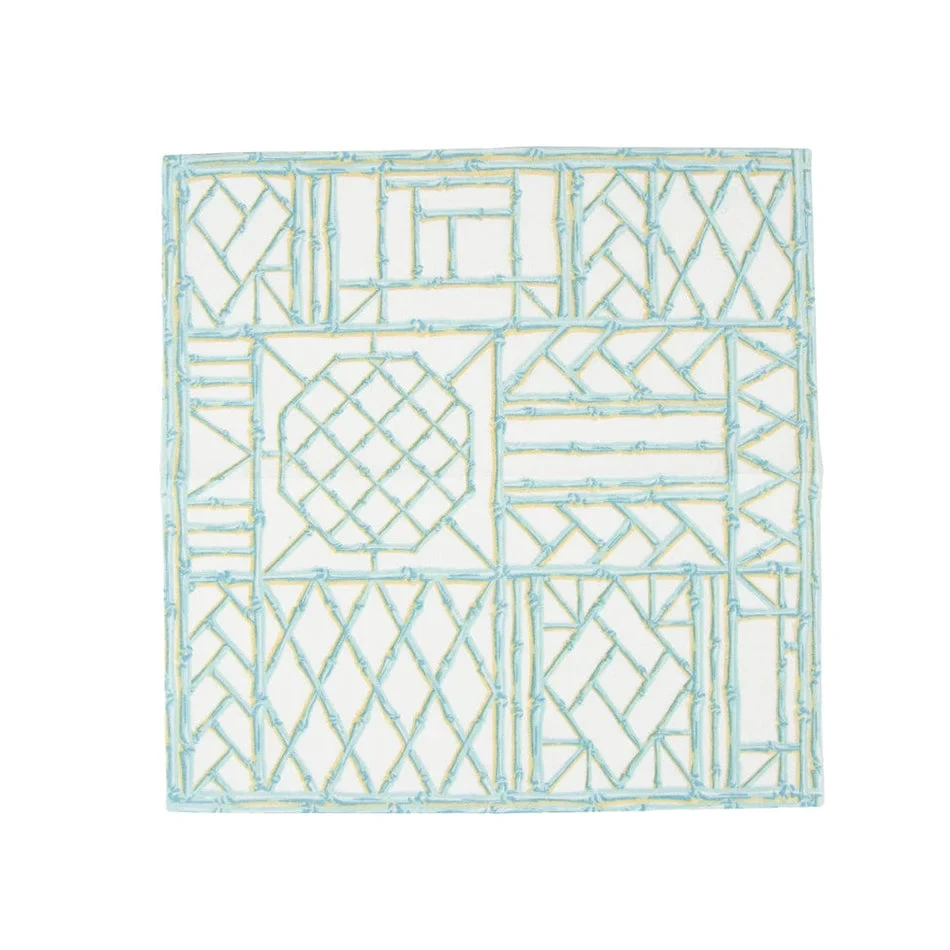 Bamboo Trellis Paper Cocktail Napkins 6 Bamboo Trellis Paper Cocktail Napkins - Image 6