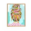 Rainbow Sprinkles Hair Study Original Framed Painting