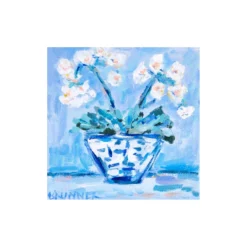 White Orchids II Mini Original Painting
