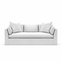 Molly Slipcover Sofa In Performance Denim White
