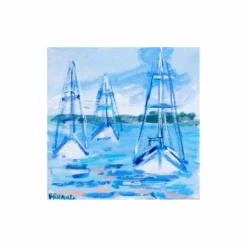 In The Harbor Mini Original Painting