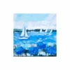 Sails And Blue Blooms I Mini Original Painting