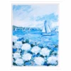 White Hydrangea Coast Original Framed Painting