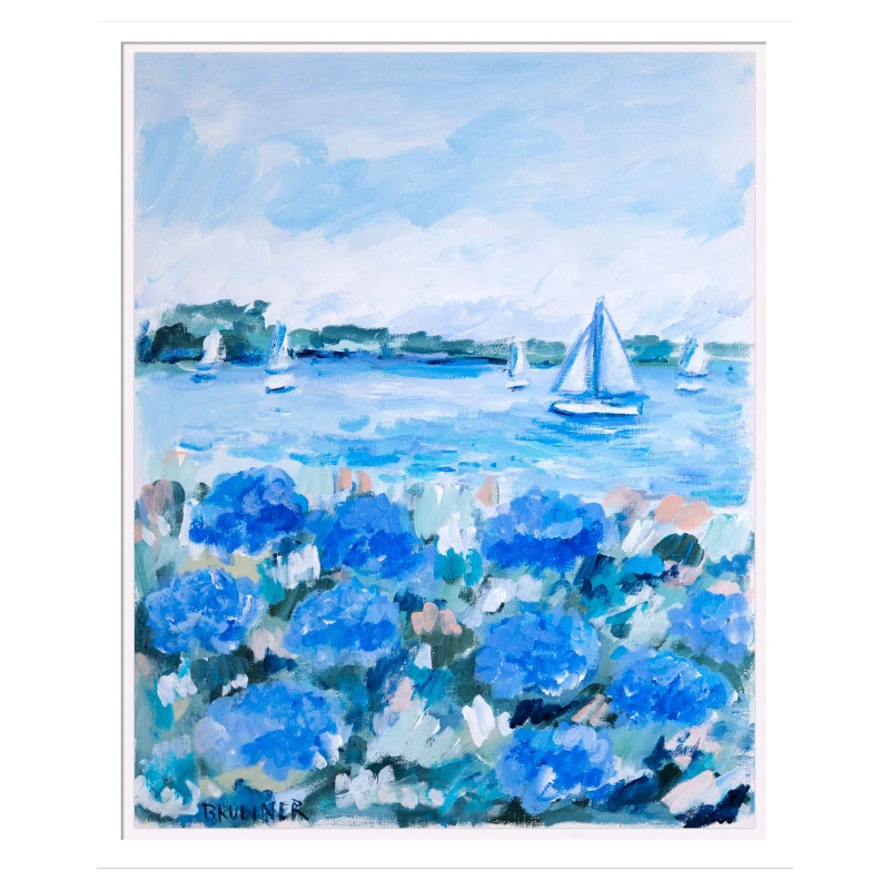 Cottage Breeze VI Original Framed Painting 1 Cottage Breeze VI Original Framed Painting