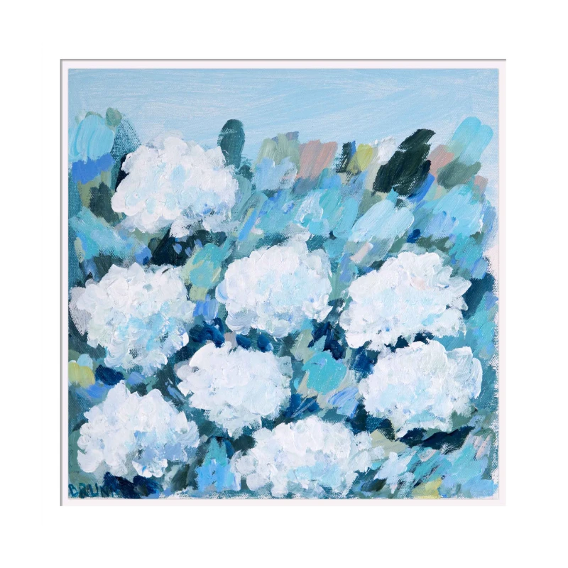 Annabelle Blooms I Original Framed Painting 1 Annabelle Blooms I Original Framed Painting