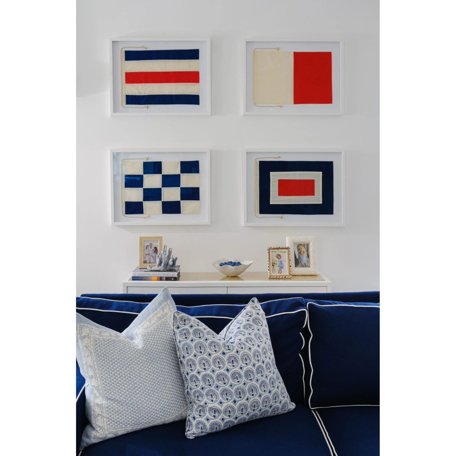 Nautical Signal Flag Framed Art - Whiskey 2 Nautical Signal Flag Framed Art - Whiskey - Image 2