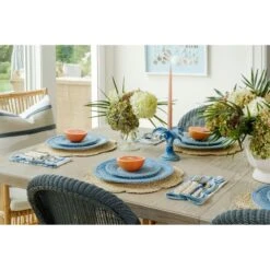 Blue Rattan Dinner Plate 8 Blue Rattan Dinner Plate -Sabre Home Decor Sale 25 fe7a8b6f c577 4c42 afb6 63601043659b