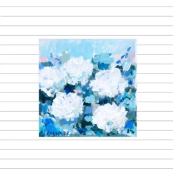 White Coastal Bloom II Mini Original Painting -Sabre Home Decor Sale 2 4d3ea97a 3fda 410e 9ed5 6d0007952d0d