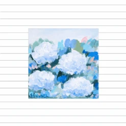 White Coastal Bloom I Mini Original Painting -Sabre Home Decor Sale 2 74601c65 0ab1 4a24 9f43 b5fc0d6f82e5