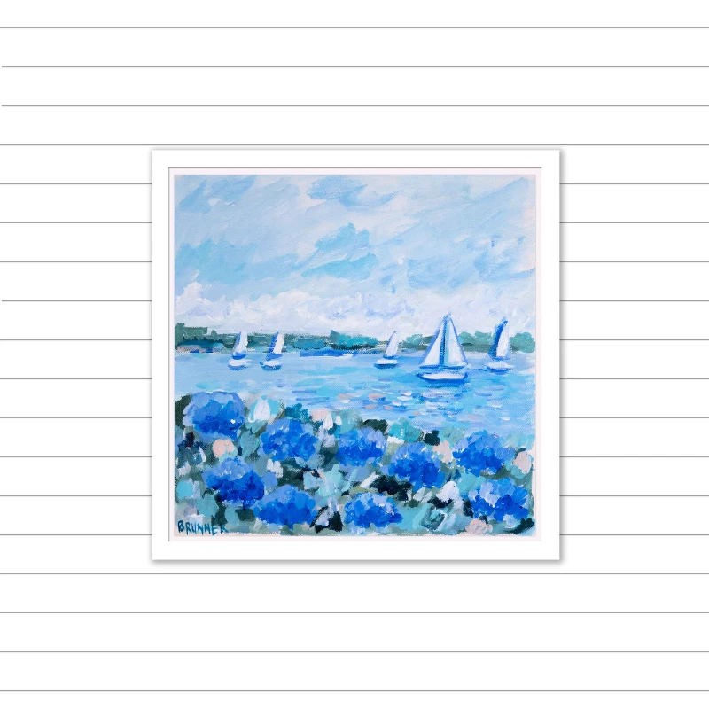 Cottage Breeze I Original Framed Painting 3 Cottage Breeze I Original Framed Painting - Image 3