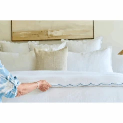 Duxbury Scallop Duvet Set In French Blue By Pom Pom At Home -Sabre Home Decor Sale 2 e0ac6e9f b694 45e2 aba2 2c968116b6ee