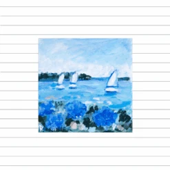Sails And Blue Blooms III Mini Original Painting -Sabre Home Decor Sale 2 f0904c44 78c7 4f36 841b 0dfab1638207