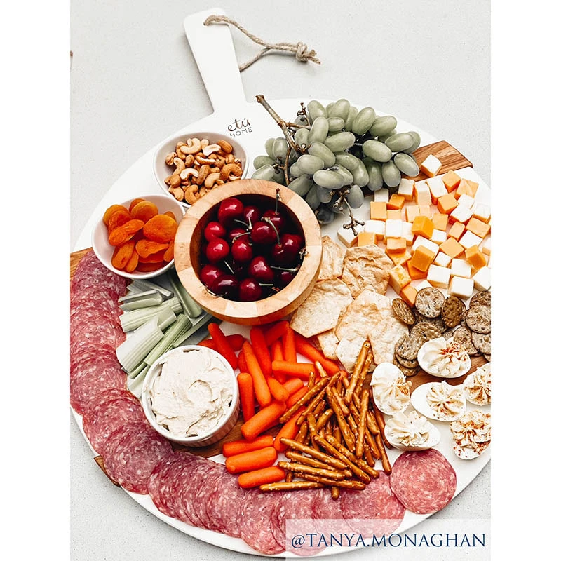 Round Charcuterie Board - White 5 Round Charcuterie Board - White - Image 5