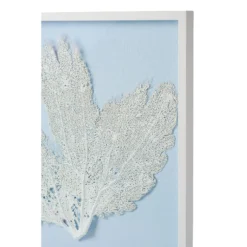 Sea Fan Framed Art - White On Light Blue -Sabre Home Decor Sale 30 2d6d9fa0 e29a 42a1 9ac7 82845ac53f6c