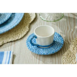 Blue Rattan Espresso Cup & Saucer -Sabre Home Decor Sale 32 b20ef3d7 c8cd 45a4 9b0c 6c2fd3d4db8c