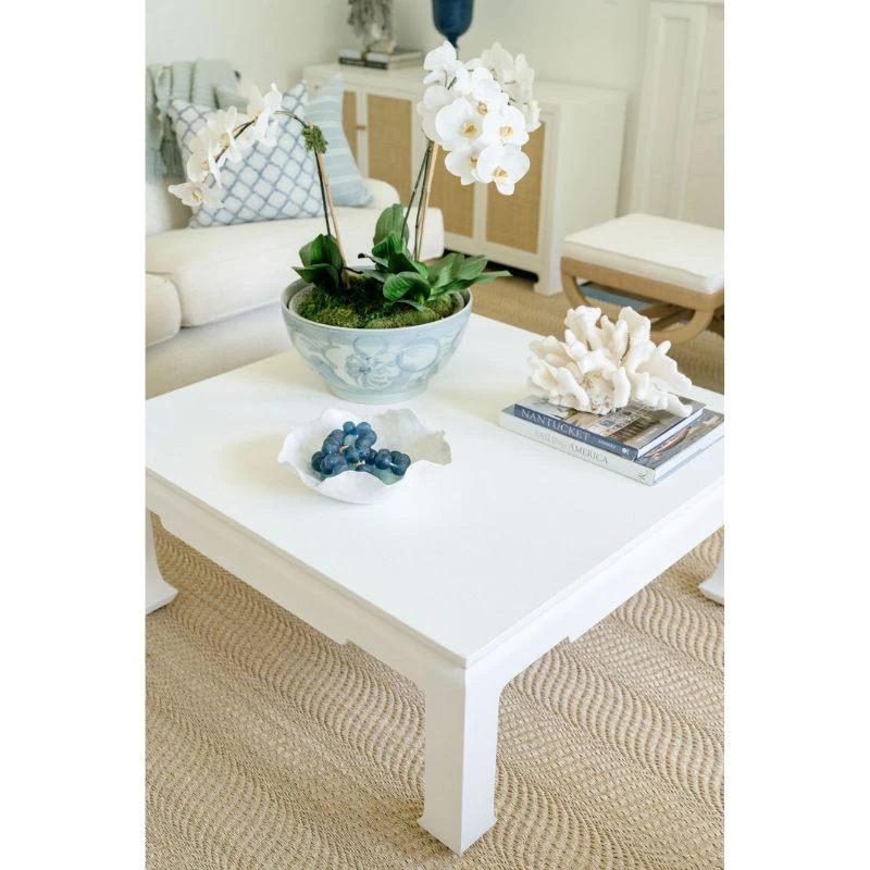 Palmetto Square Coffee Table – White 2 Palmetto Square Coffee Table – White - Image 2