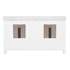 Capistrano 60" Double Bathroom Vanity With Carrara Marble Top - White -Sabre Home Decor Sale 3 2fb11602 e035 46aa 8955 c2ab79d3df55