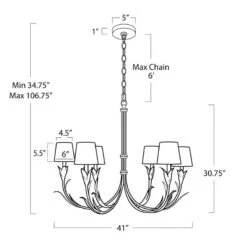 River Reed Chandelier 18 River Reed Chandelier -Sabre Home Decor Sale 4 0701b9e1 a93c 478f ae32 bb5c35f49593