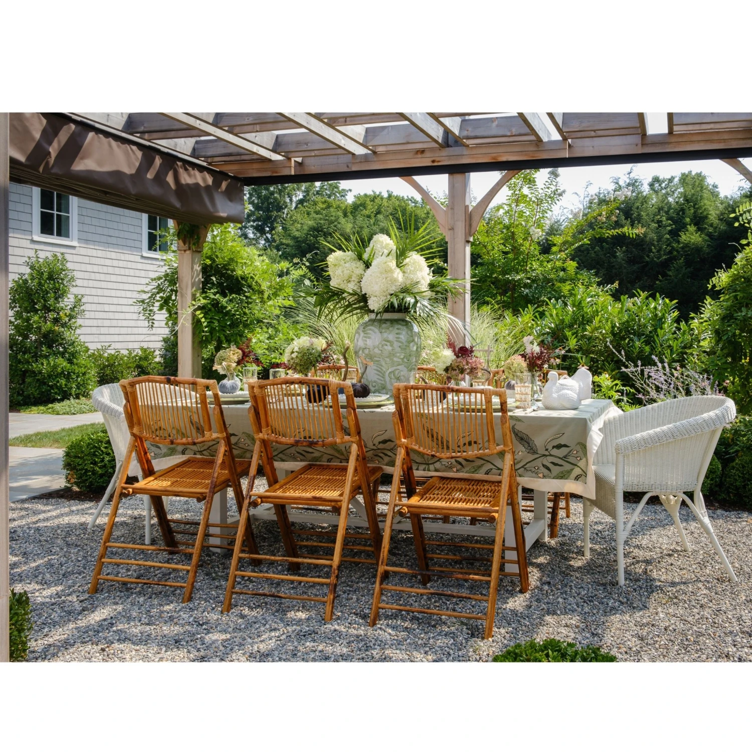 Antiqued Folding Chair - Set Of 4 2 Antiqued Folding Chair - Set Of 4 - Image 2