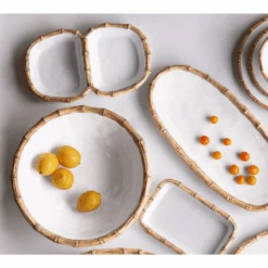 Bamboo Melamine Double Dip Bowl -Sabre Home Decor Sale 4 a62d4a7e b55a 4464 af40 c646cb19d57a