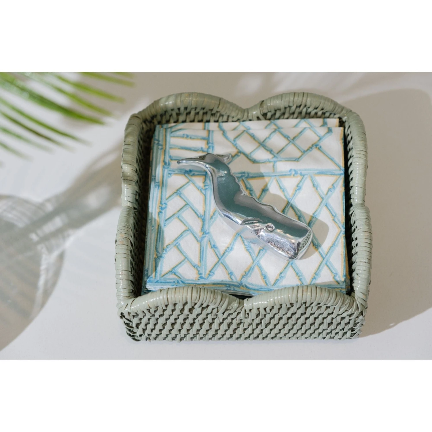 Bamboo Trellis Paper Cocktail Napkins 2 Bamboo Trellis Paper Cocktail Napkins - Image 2