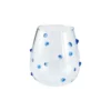 Blue Confetti Tumbler - Set Of 4