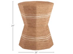 Maldives Abaca Side Table -Sabre Home Decor Sale 833812 DIM vm 002