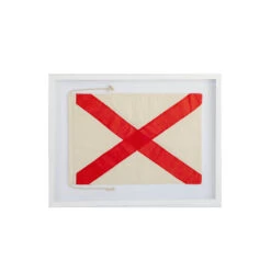 Nautical Signal Flag Framed Art - Victor