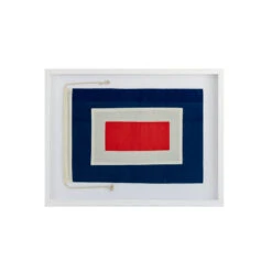 Nautical Signal Flag Framed Art - Whiskey