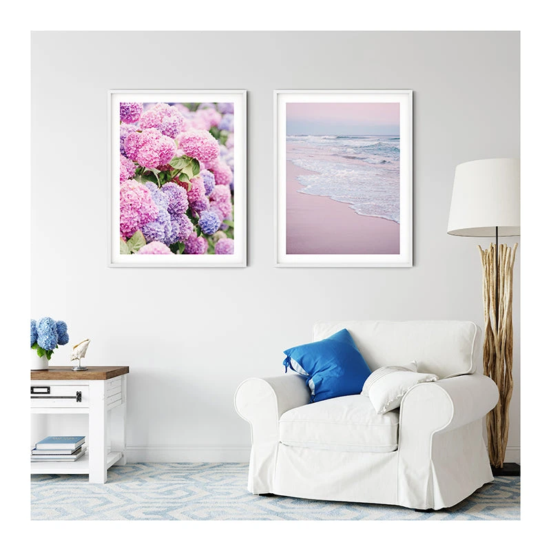 Pink Nantucket Hydrangeas Print 2 Pink Nantucket Hydrangeas Print - Image 2
