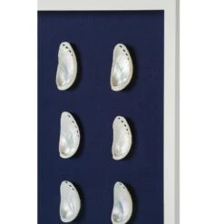 Pearl Abalone Shell Framed Art - Navy -Sabre Home Decor Sale ART 1260 ALT