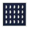 Pearl Abalone Shell Framed Art - Navy