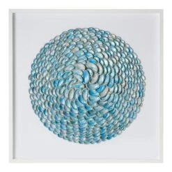 Jade Abalone Shell Ripple Framed Art