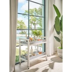 Inlet Bar Cart 6 Inlet Bar Cart -Sabre Home Decor Sale BARCT 1013 ALT1