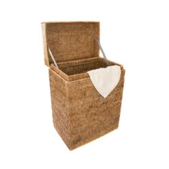 Sconset Hamper With Lid - Natural