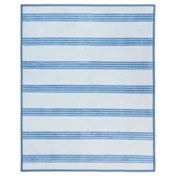 Captain's Classic Light Blue Blanket -Sabre Home Decor Sale BEDD 1037 ALT