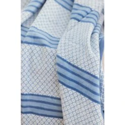 Captain's Classic Light Blue Blanket -Sabre Home Decor Sale BEDD 1037 ALT4