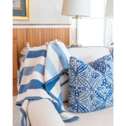 Brant Point Blues Blanket -Sabre Home Decor Sale BEDD 1038 ALT3