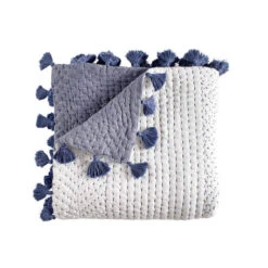 Sahati Indigo Throw By John Robshaw