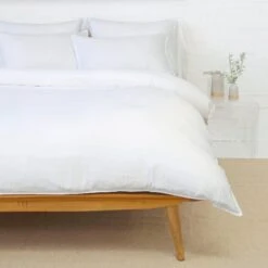 Bamboo Duvet And Sham Set In White By Pom Pom At Home